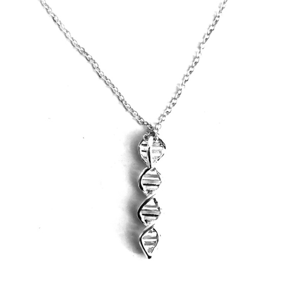 Jewelry - Silver DNA Double-Helix Necklace